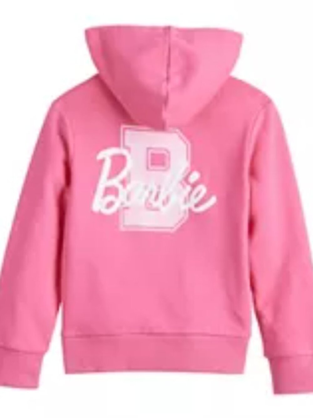 Girl's Barbie Full Zip Hoodie - Barbie Pink - Medium (10/12) - NWT